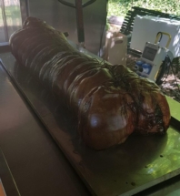 Porchetta cotta a legna con bbq you